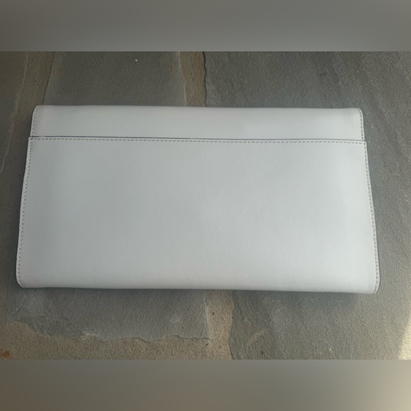 Kate Spade White Leather Cut Out Clutch - Picture 2 of 5